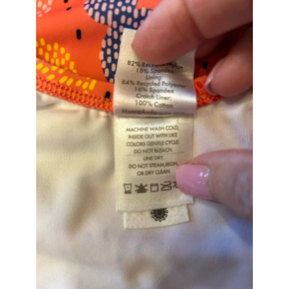 Hanna Andersson Disney Swimsuit Mickey Mouse Print One Piece Girls Size 4